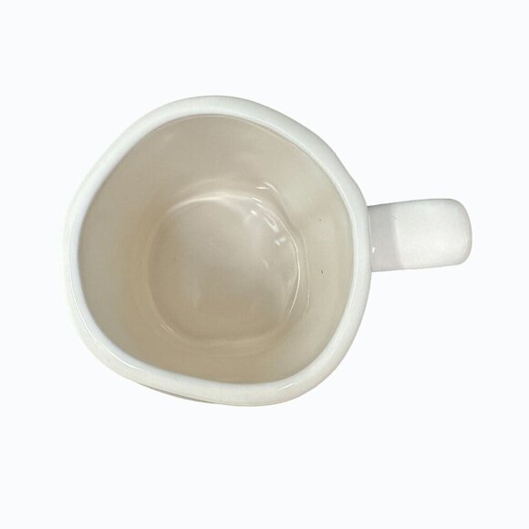 Rae Dunn TEA Mug Ceramic Large Coffee Cup Magenta LL Farmhouse Gift White 16 Oz - Picture 3 of 9